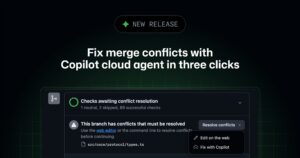 GitHub Copilot resuelve conflictos de merge en tres clics
