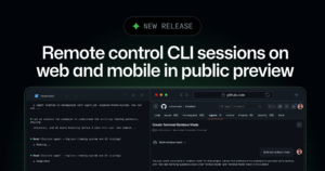 GitHub habilita control remoto de Copilot CLI en web y móvil